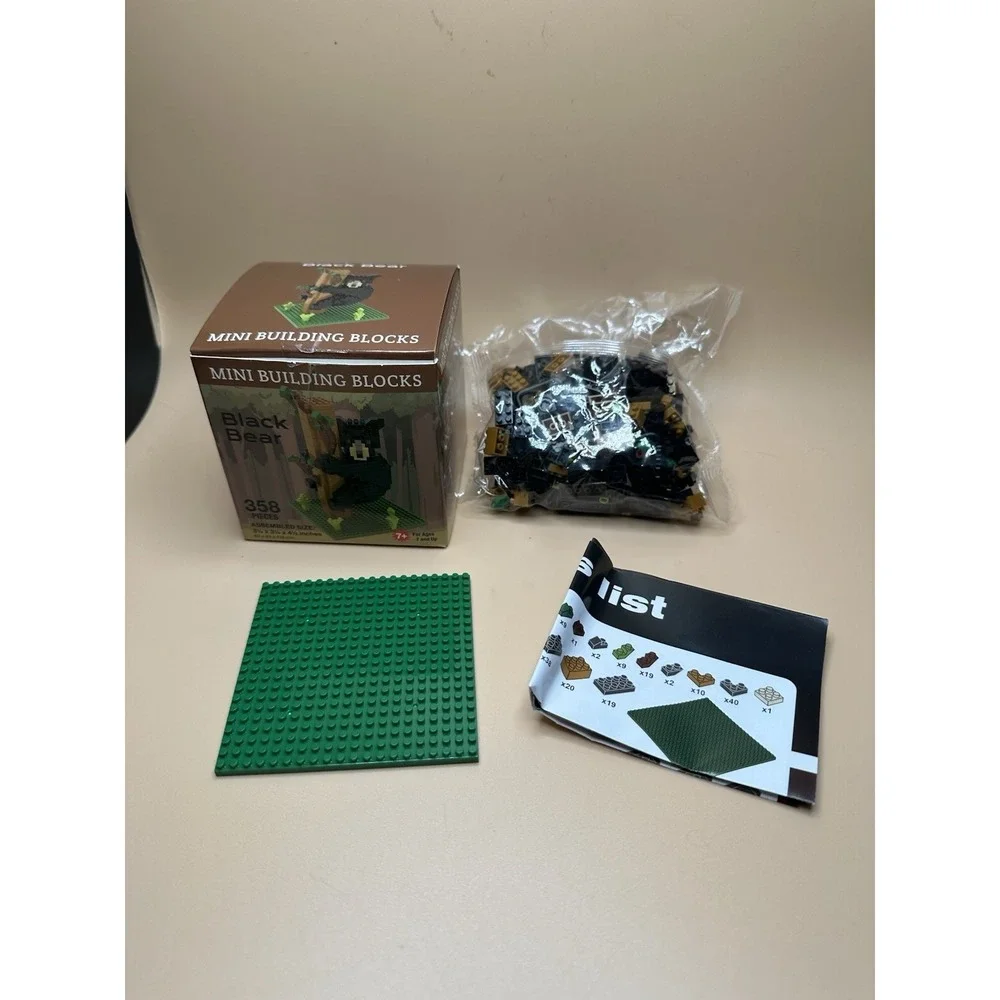 Impact New Opened Black Bear Climbing Tree Mini Building Blocks 358+ Mini Piece